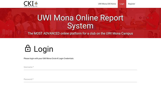 University of the West Indies Mona Circle K International Online Reporting System